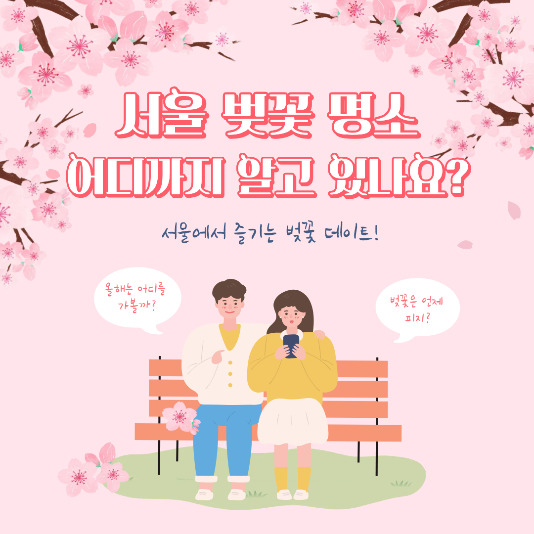 서울 벚꽃 명소 & 전국 개화 시기